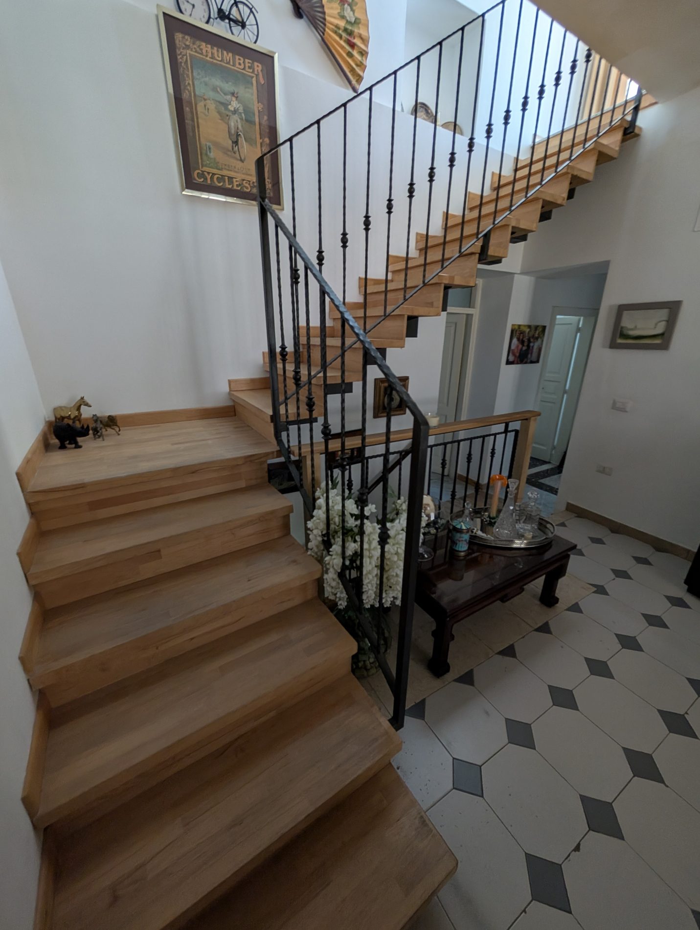 Central staircase